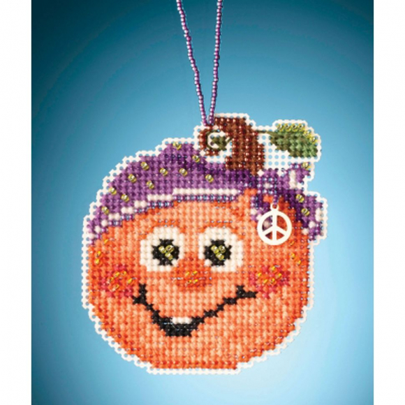 Набор для вышивания бисером "Счастливая тыковка" Набор для вышивания бисером "Счастливая тыковка"