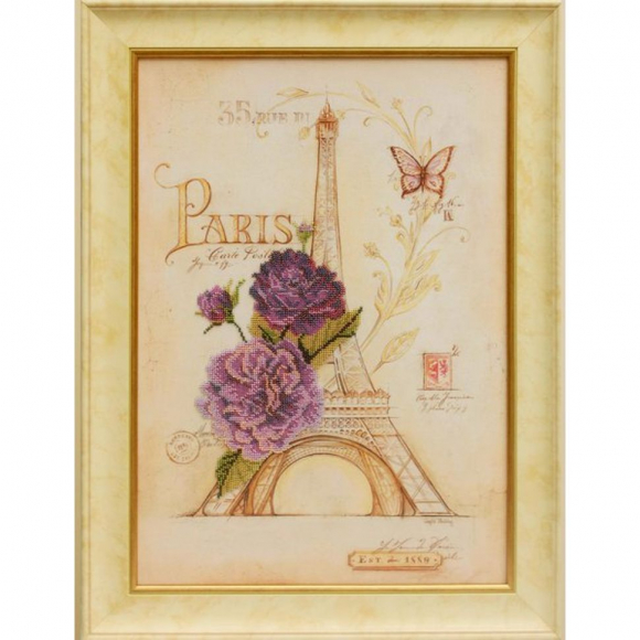 Рисунок на ткани СЛАВЯНОЧКА арт. КС-053 Романтик Париж 37х51 см Рисунок на ткани СЛАВЯНОЧКА арт. КС-053 Романтик Париж 37х51 см