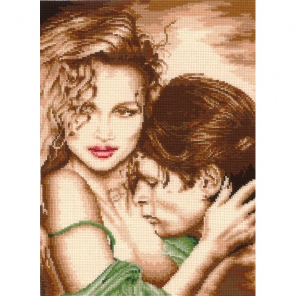 Набор для вышивания СДЕЛАЙ СВОИМИ РУКАМИ арт.Д-12 Двое 25х34 см