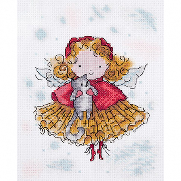 Набор для вышивания KLART арт. 8-231 Лучшие друзья 16х21 см