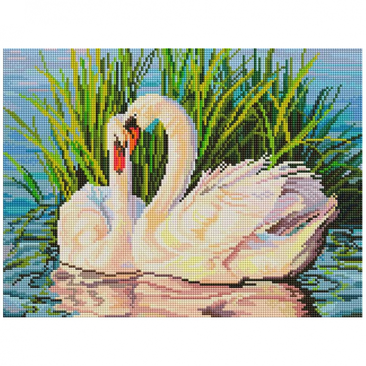 Набор Белоснежка для изготовления картин со стразами на подрамнике арт.БЛ.312-ST-S Навсегда 30х40см