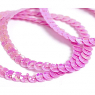 Пайетки на нитях 6мм Cream Colour арт.TBY-FLKU06-CC цв.0089 амарантовый розовый уп.73.12м