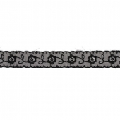 Кружево капрон арт.TBS.0574-3013 цв.черный уп.9,14м