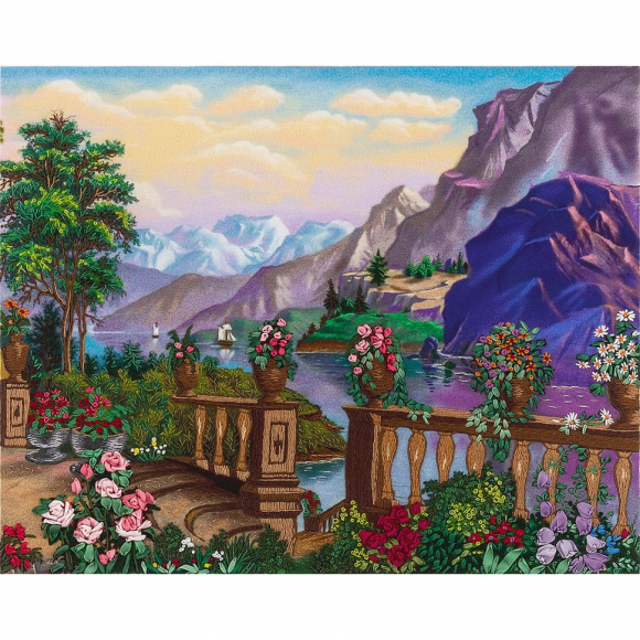 Набор для вышивания PANNA Живая картина арт. JK-2024 На веранде 24,5х19,5 см Набор для вышивания PANNA Живая картина арт. JK-2024 На веранде 24,5х19,5 см