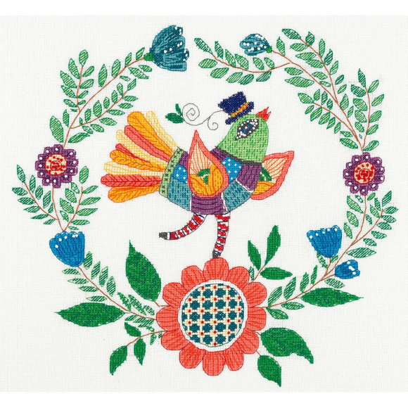 Набор для вышивания PANNA арт. PT-1954 Певец 31,5х31,6 см