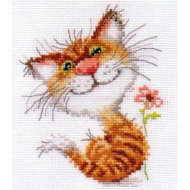 Набор для вышивания АЛИСА арт.0-87 Кисочка 12х14 см Набор для вышивания АЛИСА арт.0-87 Кисочка 12х14 см