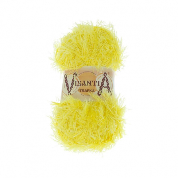 Пряжа VISANTIA TRAFKA (100% полиэстер) 5х100г/150 м цв.0057 яр.желтый