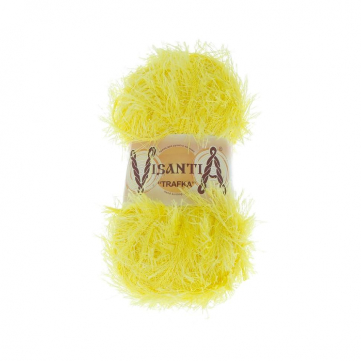 Пряжа VISANTIA TRAFKA (100% полиэстер) 5х100г/150 м цв.0057 яр.желтый