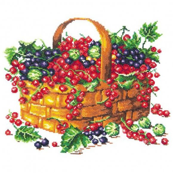 Набор для вышивания ЧУДЕСНАЯ ИГЛА арт.55-09 Смородина 26х22 см Набор для вышивания ЧУДЕСНАЯ ИГЛА арт.55-09 Смородина 26х22 см