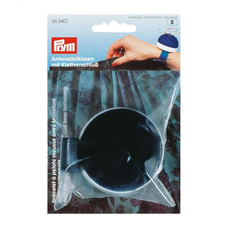611340 PRYM Игольница на руку с ремешком на липучке уп.1шт