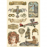 182031_Набор высеченных декоративных элементов "Sir Vagabond Aviator"