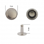 Хольнитены сталь New Star №0 6х6 (7мм) цв. черный никель уп. 100шт