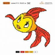 Набор для вышивания мулине НИТЕКС арт.2118 22х22 см