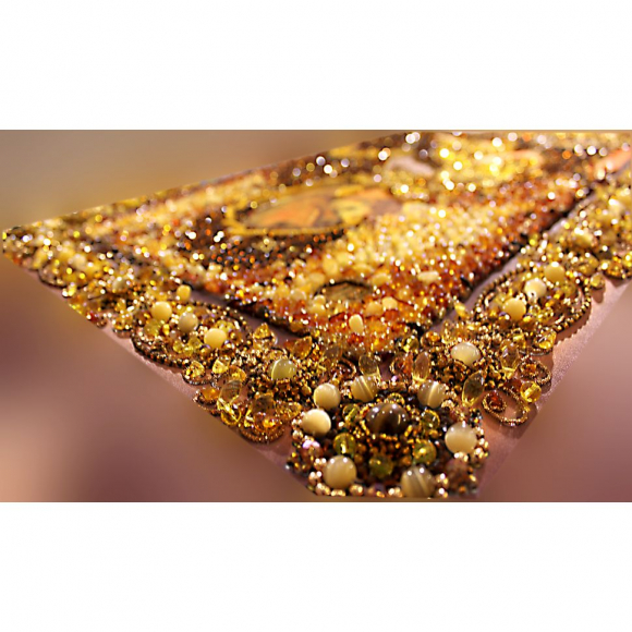 Набор для вышивания хрустальными бусинами ОБРАЗА В КАМЕНЬЯХ арт. 7755 Владимирская Божья матерь 37.5х49 см Набор для вышивания хрустальными бусинами ОБРАЗА В КАМЕНЬЯХ арт. 7755 Владимирская Божья матерь 37.5х49 см