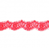 Кружево “реснички” арт.TBY 75637 шир.40мм цв.148 красный уп.30м (по 3м)
