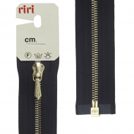 137497_Молния металл, Gold, слайдер Tropf, 4 мм, разъёмная однозамковая, 100 см, цвет 2110, черный