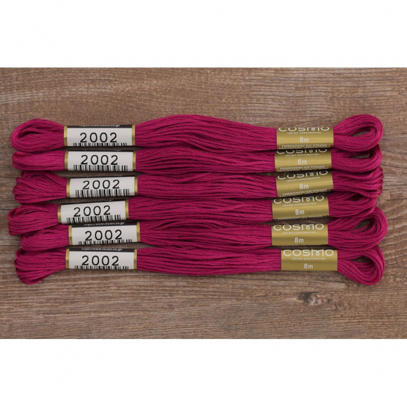 Мулине COSMO однотонный цвет 2002 Мулине COSMO однотонный цвет 2002