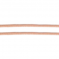 Шнур вощеный 1мм, 100% хлопок цв. 134 св.розовый уп.100м