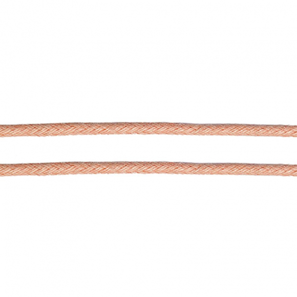 Шнур вощеный 1мм, 100% хлопок цв. 134 св.розовый уп.100м