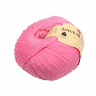 Пряжа для вязания ПЕХ Детский каприз (50% мериносовая шерсть, 50% фибра) 10х50г/225м цв.011 ярк.розовый