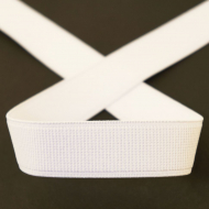 114118_Резинка поясная усиленная, 25 мм, цвет белый 114118_Резинка поясная усиленная, 25 мм, цвет белый