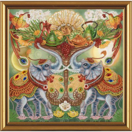 Набор для вышивания бисером НОВА СЛОБОДА арт.ДК2019 Изобилие 30х30 см