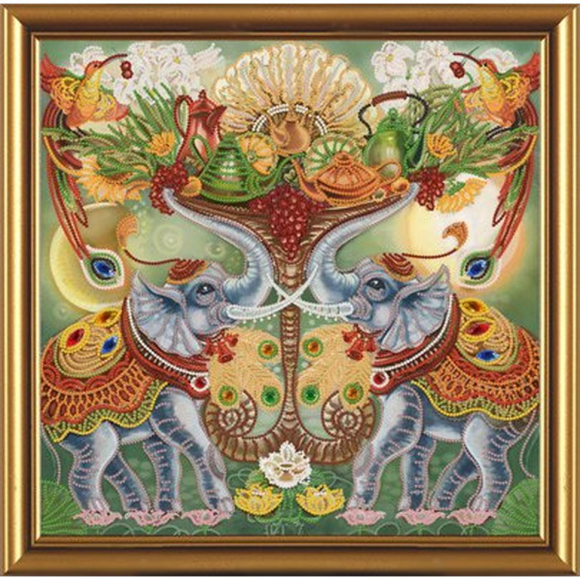 Набор для вышивания бисером НОВА СЛОБОДА арт.ДК2019 Изобилие 30х30 см