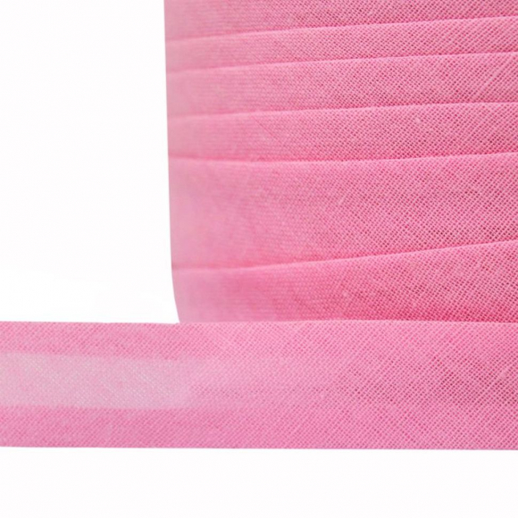 Косая бейка хлопок TBY арт.CB15 шир.15мм цв.F141 розовый уп.132 м