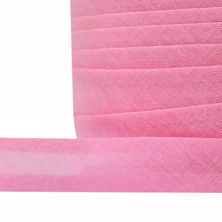 Косая бейка хлопок TBY арт.CB15 шир.15мм цв.F141 розовый уп.132 м