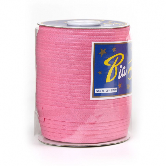 Косая бейка хлопок TBY арт.CB15 шир.15мм цв.F141 розовый уп.132 м