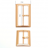 Пряжка металлическая TBY.5455 31х48мм, внутр. размер 40мм цв. золото уп. 10шт