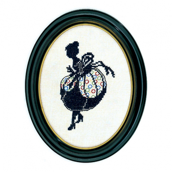 Набор для вышивания EVA ROSENSTAND арт.12-493 Дама (силуэт) 15х20 см