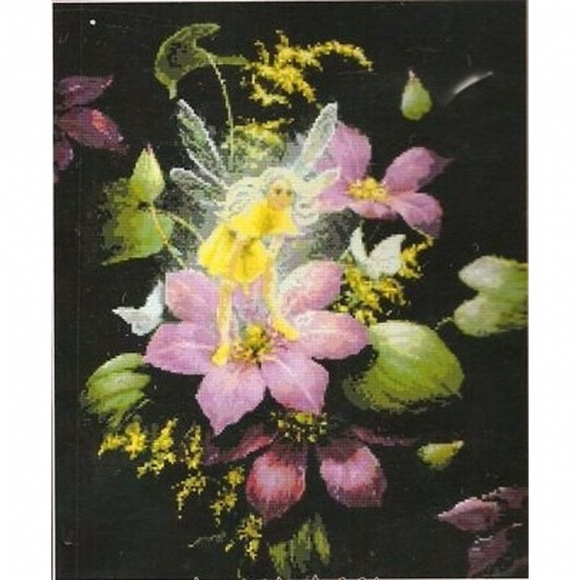 Набор для вышивания KUSTOM KRAFTS арт.99937 Фея на цветке 35,6х44,3 см