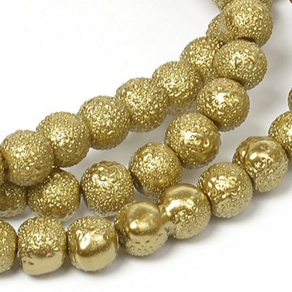 Бусины стеклянные TESОRO  арт.TS-GB20  цв.27 болотный 10 мм, in ?1 мм 84см (90 ±3 бусины)