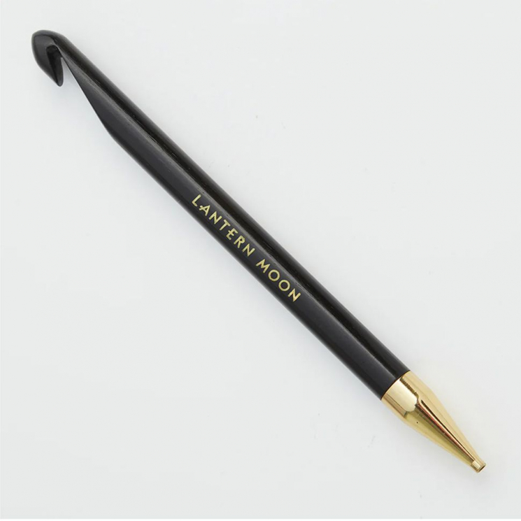 350222 Knit Pro Крючок для вязания тунисский, съемный Lantern Moon 3,75мм, эбеновое дерево, черный