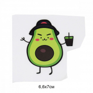 Термотрансфер арт.TBY.1265 Авокадо 6,6х7см, уп.10шт