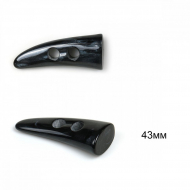 Пуговицы пластиковые C-NE132 цв.черный 43мм, 2 прокола, 12шт Пуговицы пластиковые C-NE132 цв.черный 43мм, 2 прокола, 12шт