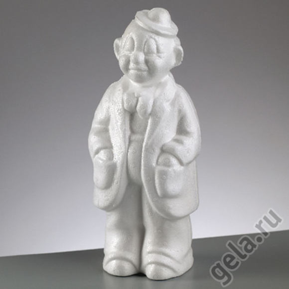 55162_Форма из пенопласта "Клоун", длина 24 см