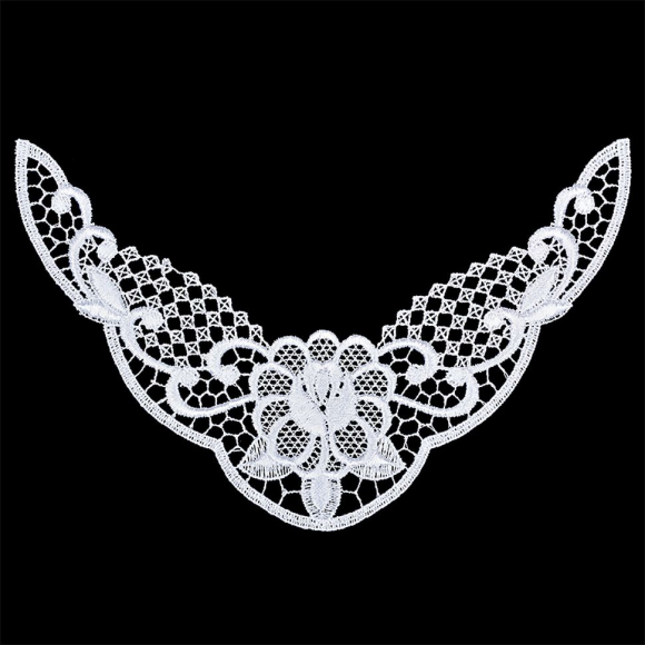 Кружевная вставка арт.TR.1261 220х120мм цв.1 белый уп.10шт