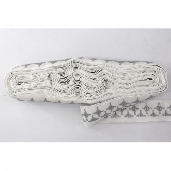 173886_Шитье-вышивка на батисте, прошва, 40 мм, цвет белый