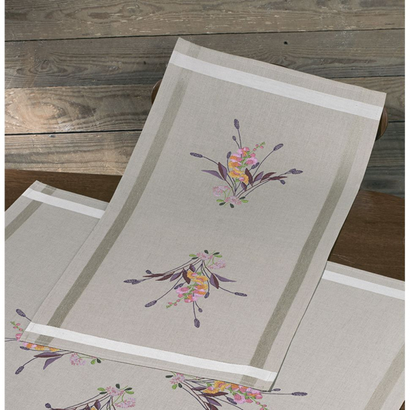 Набор для вышивания PERMIN арт.63-0833 Дорожка Львиный зев 40х80 см