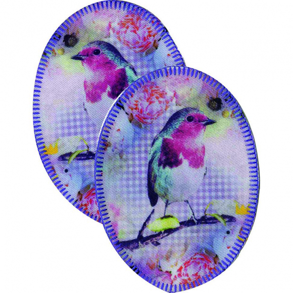 Термоаппликации HKM "Овал с птицей "