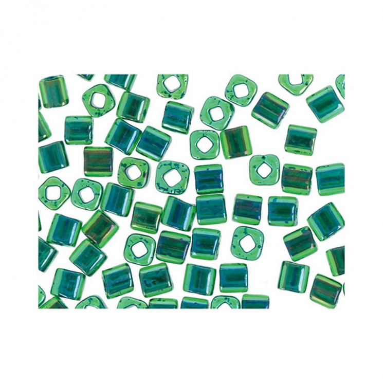 Бисер Япония "TOHO" CUBE №3  3 мм 5 х 5 г №0249 зеленый