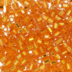 Бисер Япония "TOHO" 11/0  HEXAGON №4  2.2 мм 5 х 5 г №0030 оранжевый