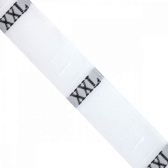 Размерники жаккардовые тафта XXL белый 10х32 мм ТВ в рул. 500 шт