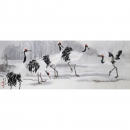 Набор для вышивания крестом XIU CRAFTS арт.2030807 Танцы на снегу 42х110,5 см