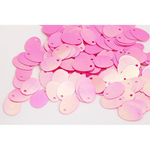 Пайетки россыпью арт.TBY-FLK664 9х13мм цв.029 розовый уп.50г