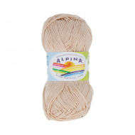 Пряжа ALPINA SATI (100% мерсеризованный хлопок) 10х50г/170м цв.208 т.бежевый