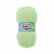 Пряжа ALPINA VERA (55% акрил, 45% хлопок) 5х100г/280м цв.04 св.св.зеленый