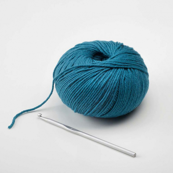 3707_Крючок, вязальный, алюминий addiPur №5, 15 см